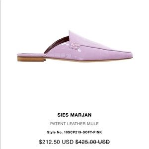 Seis marjan purple pleather mules